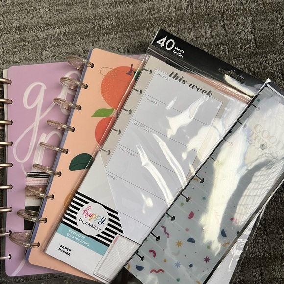 Happy Planner Pastel and Fruit-Themed Disc-Bound Set